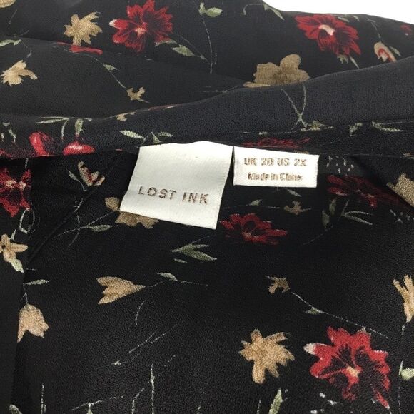 Lost Ink Floral Print Blouse (C9) - Picture 5 of 8